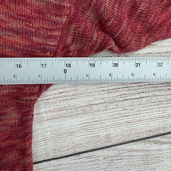 Lucky Brand Boat Neck Stretch Pullover Sweater Womens Medium Red Rust - Picture 10 of 11